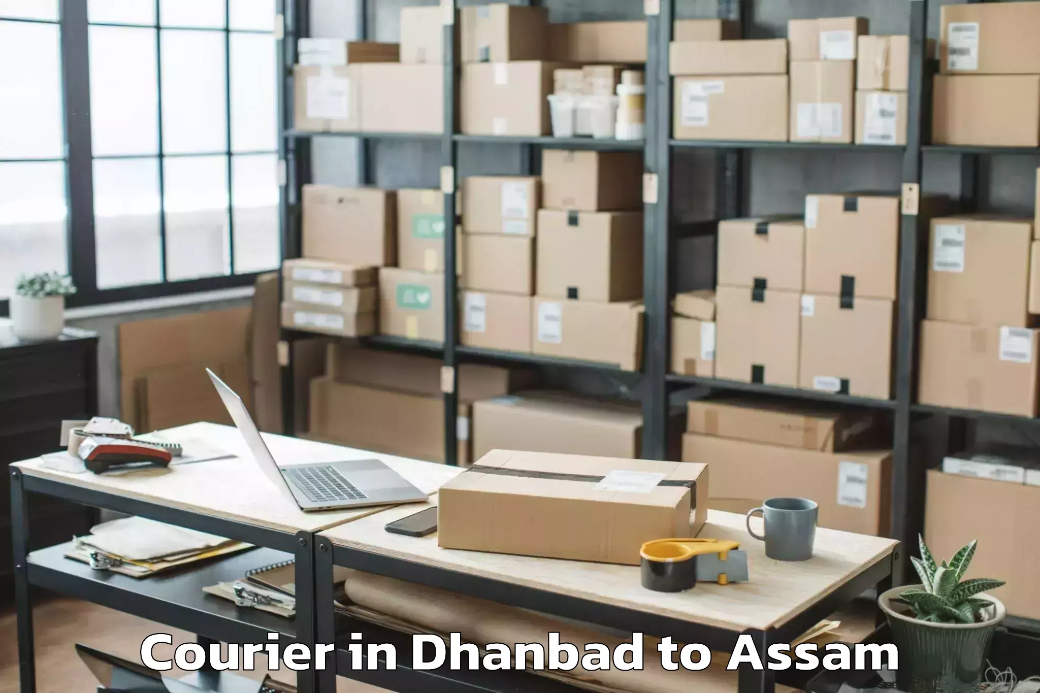 Trusted Dhanbad to Nagaon Courier